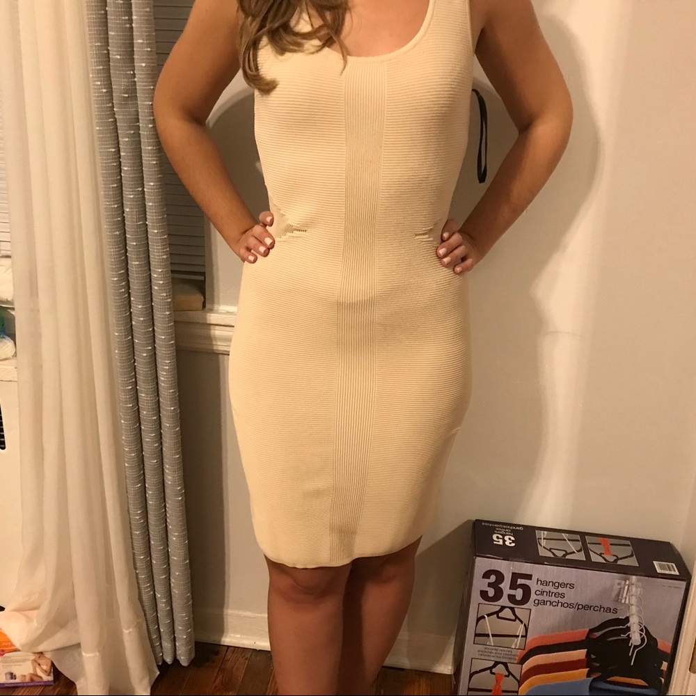 Bebe nude cut out dress